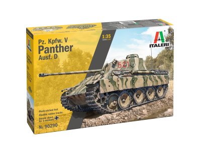 1:35 Italeri 90290 Pz. Kpfw. V Panther Ausf. D WWII - Duitse Tank - Ita90290 1 - ITA90290