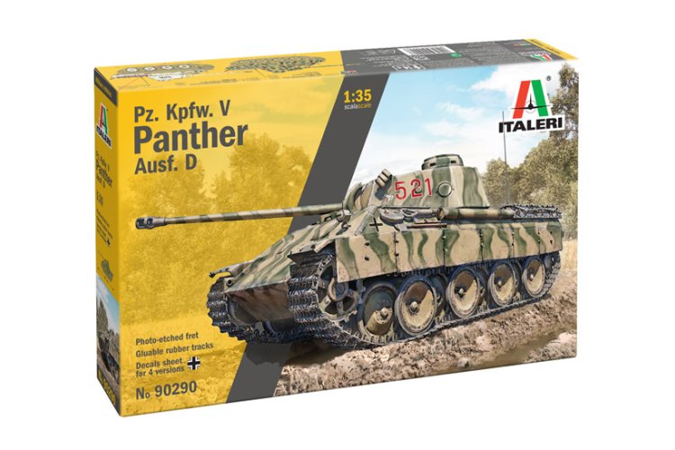 1:35 Italeri 90290 Pz. Kpfw. V Panther Ausf. D WWII - Duitse Tank - Ita90290 1 - ITA90290