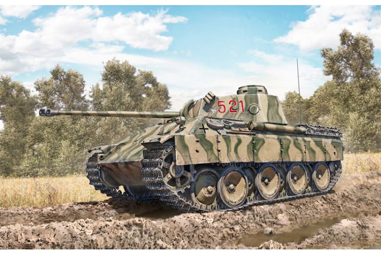 1:35 Italeri 90290 Pz. Kpfw. V Panther Ausf. D WWII - Duitse Tank - Ita90290 2 - ITA90290