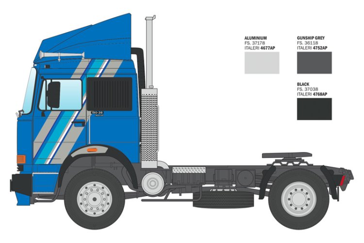 1:24 Italeri 90767 Iveco Fiat 190.38 Cowboy Truck &ndash; European Truck - Ita90767 4 - ITA90767