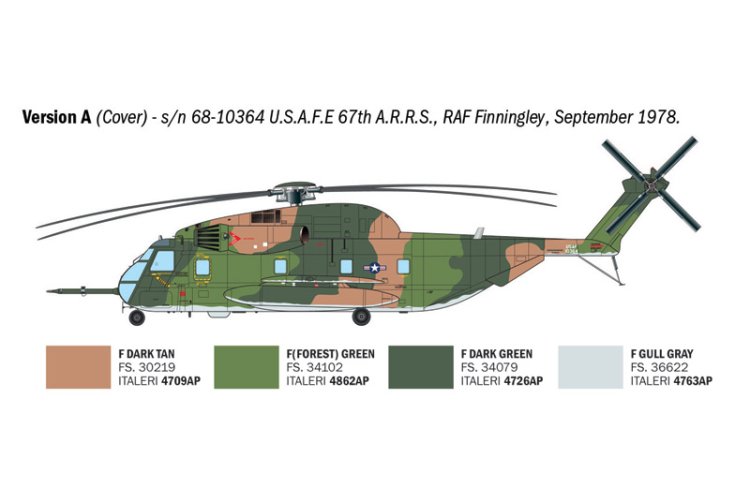 1:72 Italeri 91035 Sikorsky HH-53C Super Jolly Green Giant &ndash; American Military Helicopter - Ita91035 4 - ITA91035