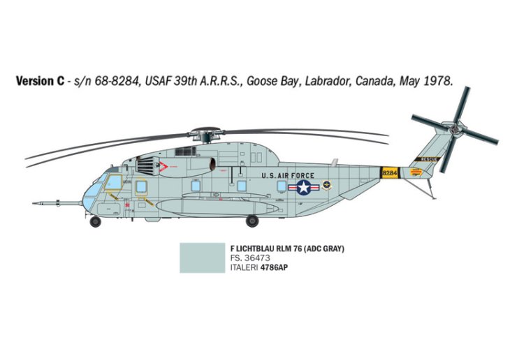 1:72 Italeri 91035 Sikorsky HH-53C Super Jolly Green Giant &ndash; American Military Helicopter - Ita91035 6 - ITA91035