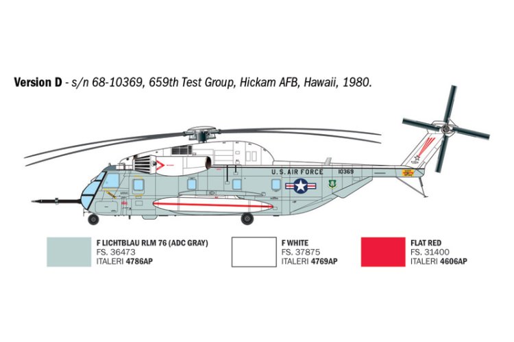1:72 Italeri 91035 Sikorsky HH-53C Super Jolly Green Giant &ndash; American Military Helicopter - Ita91035 7 - ITA91035