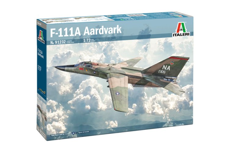 1:72 Italeri 91232 General Dynamics F-111A Aardvark - Amerikaanse Straaljager - Ita91232 1 - ITA91232