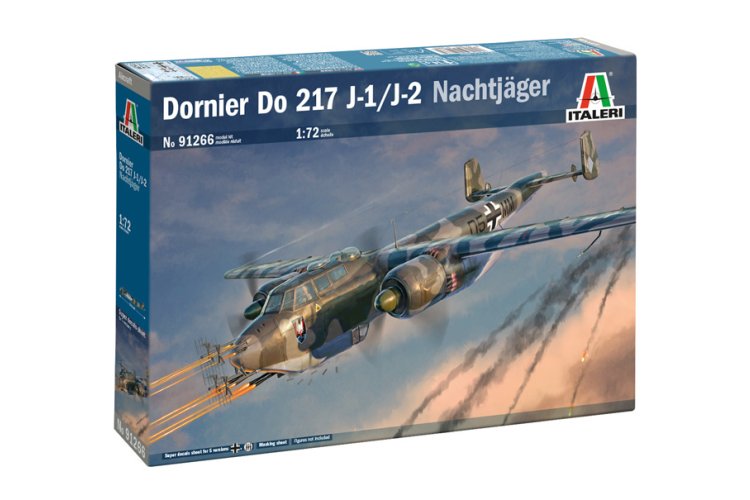1:72 Italeri 91266 Dornier Do 217 J1/J2 Nachtj&auml;ger WWII - Duits Nachtjachtvliegtuig - Ita91266 1 - ITA91266
