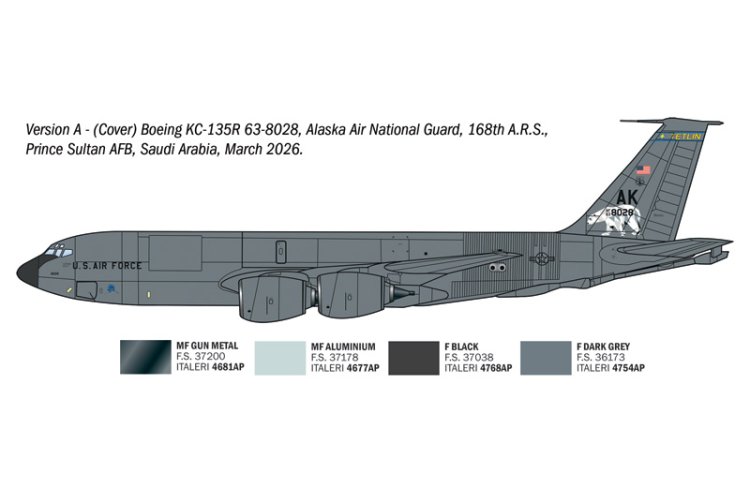 1:72 Italeri 91281 Boeing KC-135R/FR Stratotanker - Amerikaans Tankvliegtuig - Ita91281 4 - ITA91281