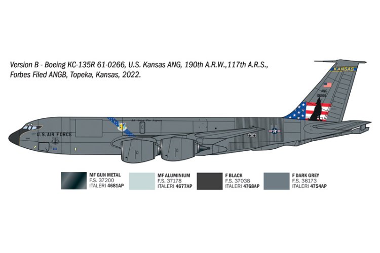 1:72 Italeri 91281 Boeing KC-135R/FR Stratotanker - Amerikaans Tankvliegtuig - Ita91281 5 - ITA91281
