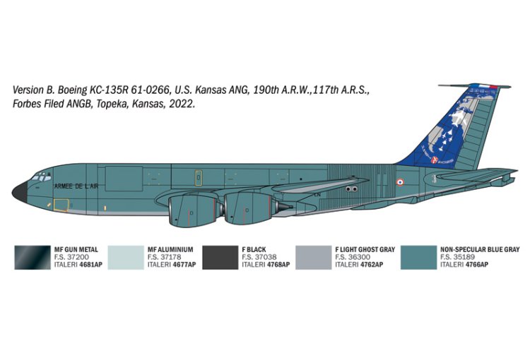 1:72 Italeri 91281 Boeing KC-135R/FR Stratotanker - Amerikaans Tankvliegtuig - Ita91281 6 - ITA91281