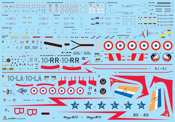 1:32 Italeri 92505 Dassault Mirage IIIC - Franse Onderscheppingsjager - Ita92505 3 - ITA92505