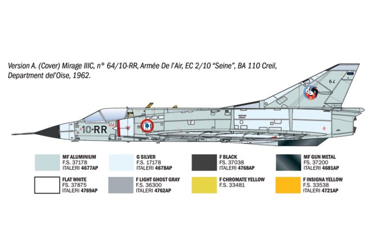 1:32 Italeri 92505 Dassault Mirage IIIC - Franse Onderscheppingsjager - Ita92505 6 - ITA92505