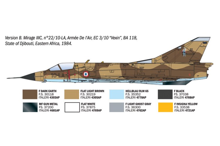 1:32 Italeri 92505 Dassault Mirage IIIC - Franse Onderscheppingsjager - Ita92505 7 - ITA92505