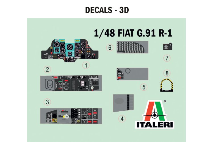 1:48 Italeri 92645 Fiat G.91 R - Straaljager - Ita92645 4 - ITA92645