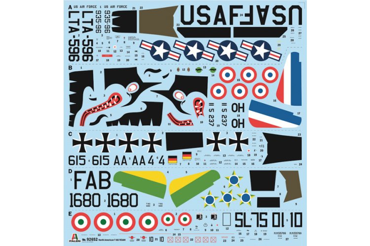 1:48 Italeri 92652 North American T-6G Texan Training Aircraft - Amerikaans Propellervliegtuig - Ita92652 3 - ITA92652