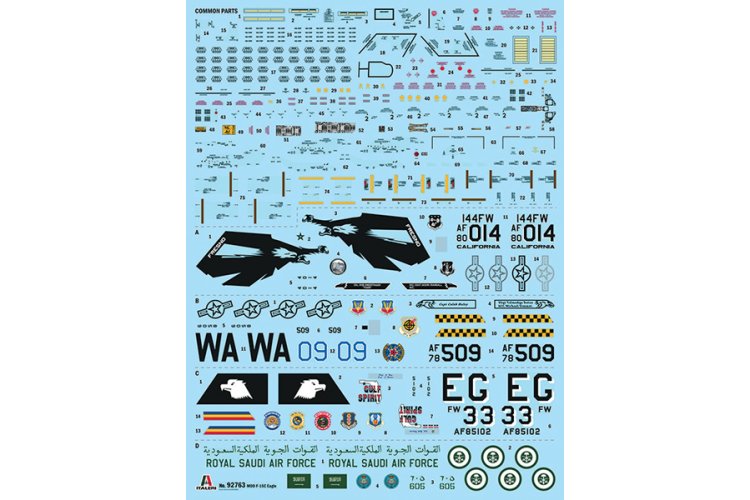 1:48 Italeri 92763 McDonnell Douglas F-15C Eagle - Amerikaanse Straaljager - Ita92763 3 - ITA92763