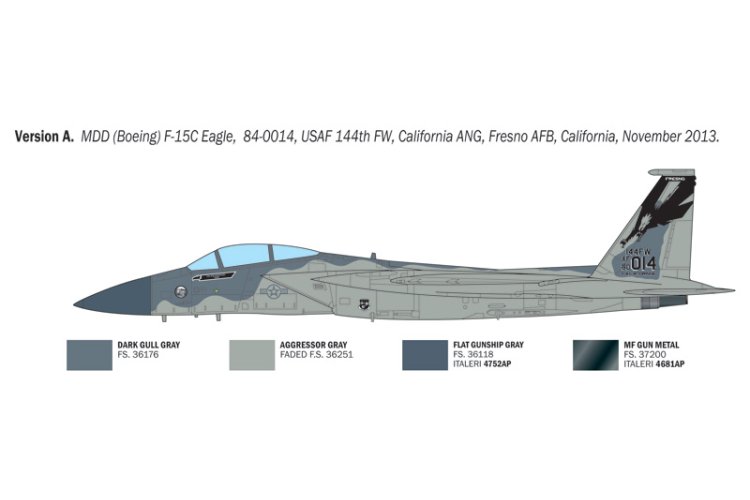 1:48 Italeri 92763 McDonnell Douglas F-15C Eagle - Amerikaanse Straaljager - Ita92763 4 - ITA92763