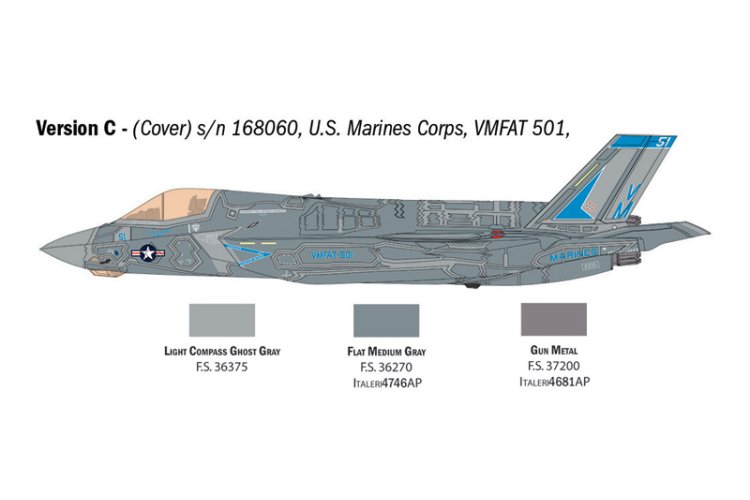 1:48 Italeri 92810 Lockheed Martin&reg; - F-35&reg;B Lightning II&reg; - Straaljager - Ita92810 6 - ITA92810