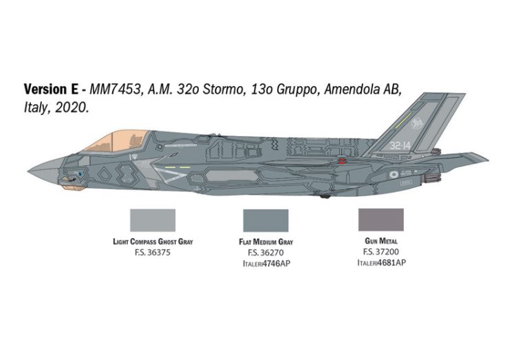 1:48 Italeri 92810 Lockheed Martin&reg; - F-35&reg;B Lightning II&reg; - Straaljager - Ita92810 8 - ITA92810