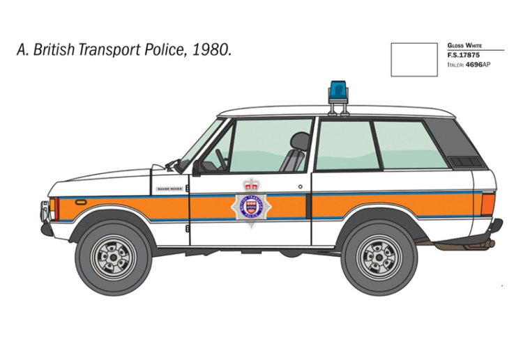 1:24 Italeri 93661 Range Rover Police - Britse Politieauto - Ita93661 4 - ITA93661