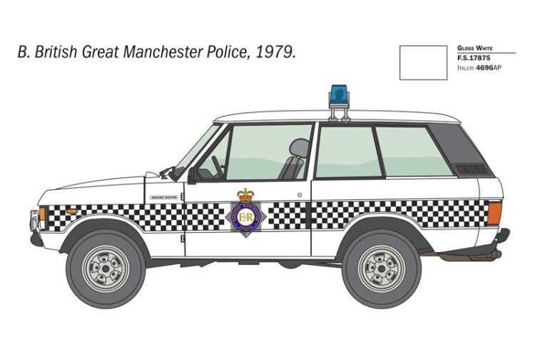 1:24 Italeri 93661 Range Rover Police - Britse Politieauto - Ita93661 5 - ITA93661