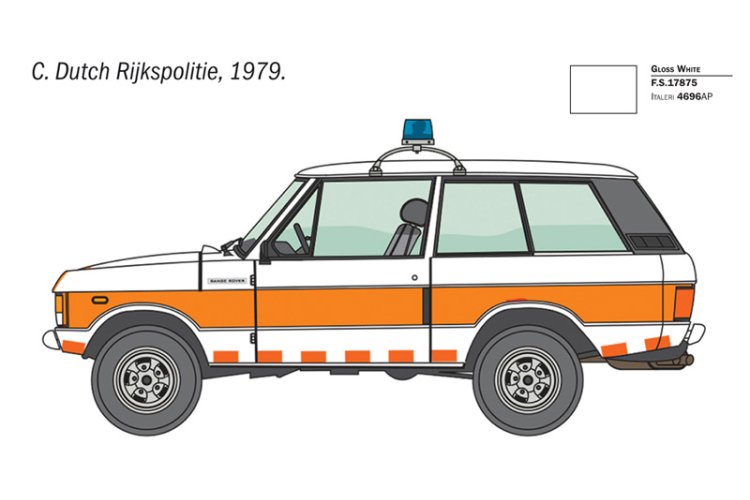 1:24 Italeri 93661 Range Rover Police - Britse Politieauto - Ita93661 6 - ITA93661