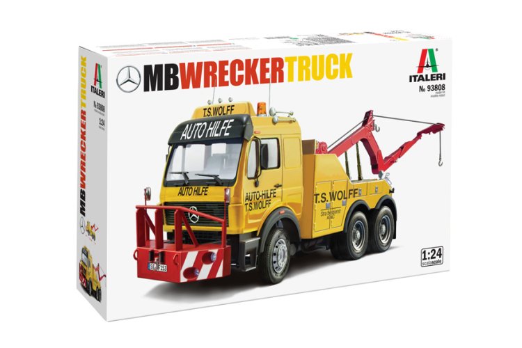 1:24 Italeri 93808 Mercedes-Benz Wrecker Truck - Duitse Bergingsvrachtwagen - Ita93808 1 - ITA93808