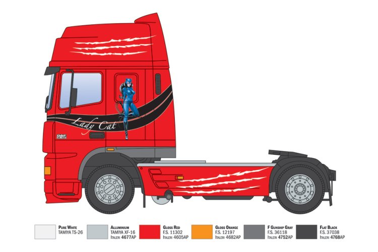 1:24 Italeri 93834 DAF XF95 Super Space Cab - Nederlandse Vrachtwagen - Ita93834 4 - ITA93834
