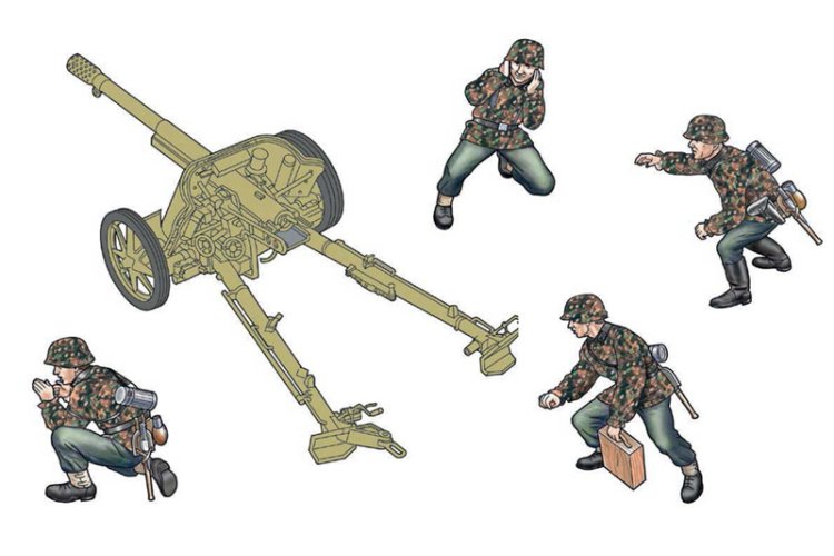 1:35 Italeri 96460 Pak 97/38 Antitankkanon met Bemanning - WWII Duits Militair Antitankartillerie - Ita96460 3 - ITA96460