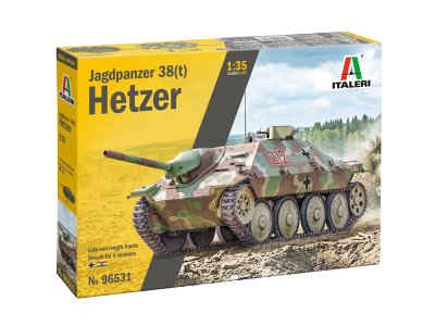 1:35 Italeri 96531 Jagdpanzer 38(t) Hetzer WWII - Duitse Tankjager - Ita96531 1 - ITA96531