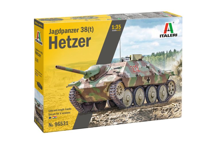 1:35 Italeri 96531 Jagdpanzer 38(t) Hetzer WWII - Duitse Tankjager - Ita96531 1 - ITA96531