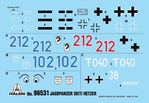 1:35 Italeri 96531 Jagdpanzer 38(t) Hetzer WWII - Duitse Tankjager - Ita96531 3 - ITA96531
