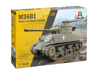 1:35 Italeri 96538 M36B1 90mm Gun Motor Carriage WWII - Amerikaanse Tankjager - Ita96538 1 - ITA96538