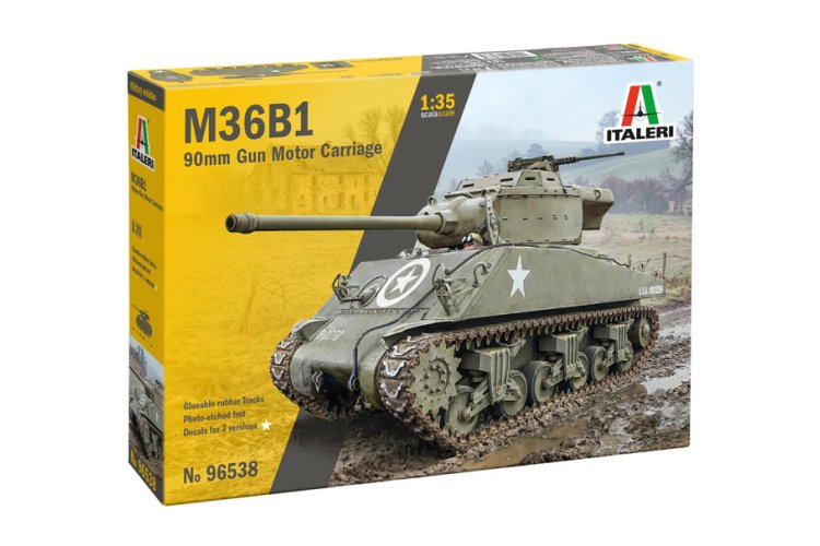 1:35 Italeri 96538 M36B1 90mm Gun Motor Carriage WWII - Amerikaanse Tankjager - Ita96538 1 - ITA96538