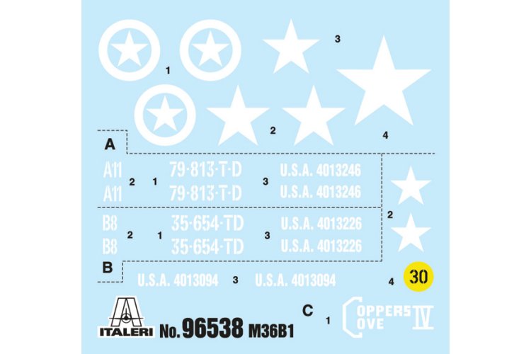 1:35 Italeri 96538 M36B1 90mm Gun Motor Carriage WWII - Amerikaanse Tankjager - Ita96538 3 - ITA96538