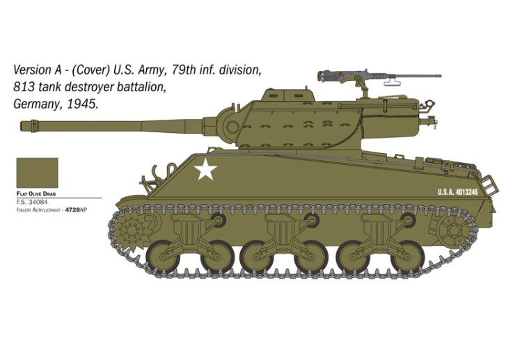 1:35 Italeri 96538 M36B1 90mm Gun Motor Carriage WWII - Amerikaanse Tankjager - Ita96538 4 - ITA96538