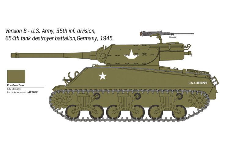 1:35 Italeri 96538 M36B1 90mm Gun Motor Carriage WWII - Amerikaanse Tankjager - Ita96538 5 - ITA96538