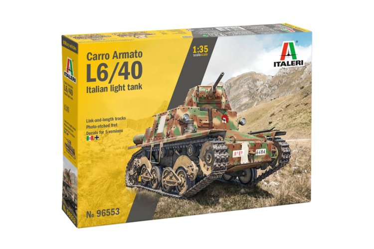 1:35 Italeri 96553 Carro Armato L6/40 WWII - Italiaanse Lichte Tank - Ita96553 1 - ITA96553