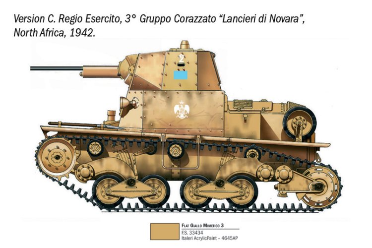 1:35 Italeri 96553 Carro Armato L6/40 WWII - Italiaanse Lichte Tank - Ita96553 6 - ITA96553
