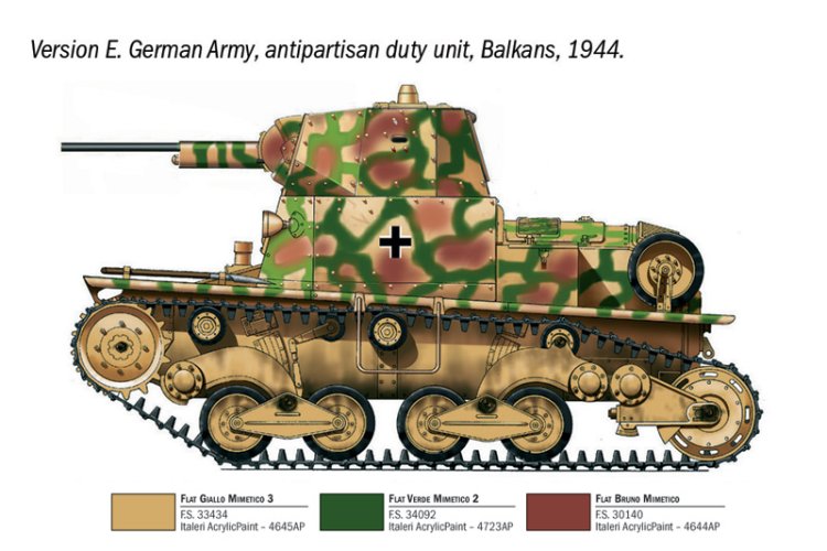 1:35 Italeri 96553 Carro Armato L6/40 WWII - Italiaanse Lichte Tank - Ita96553 8 - ITA96553