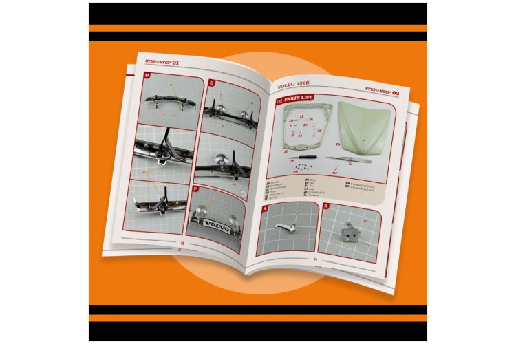 1:8 IXO Collections 001 Volvo S122 Amazon Car - Ixo 4 volvo 122s full kit - IXO001