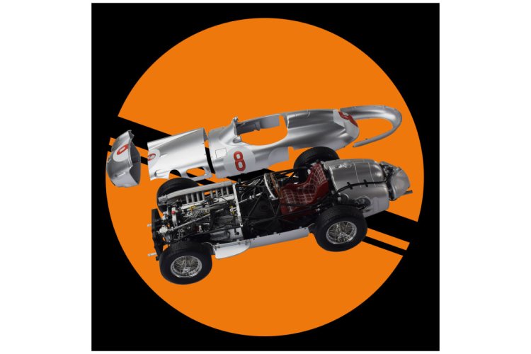 1:8 IXO Collections 003 Mercedes-Benz W 196 R No.8 Fangio - Ixo003 2 full kit mercedes benz w 196 r n8 - IXO003