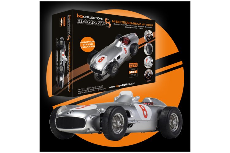 1:8 IXO Collections 003 Mercedes-Benz W 196 R No.8 Fangio - Ixo003 full kit mercedes benz w 196 r n8 - IXO003