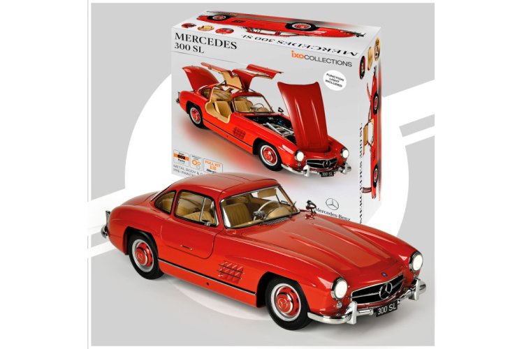 1:8 IXO Collections 015 Mercedes-Benz 300 SL Coupe - Red - Classic Sports Car - Ixo015 1 - IXO015