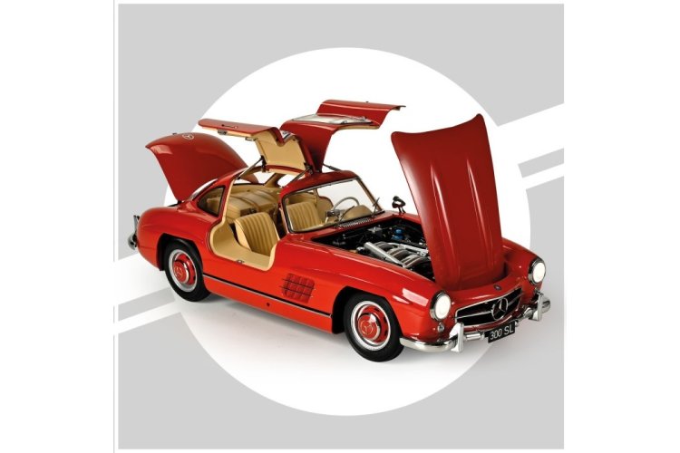 1:8 IXO Collections 015 Mercedes-Benz 300 SL Coupe - Red - Classic Sports Car - Ixo015 2 - IXO015