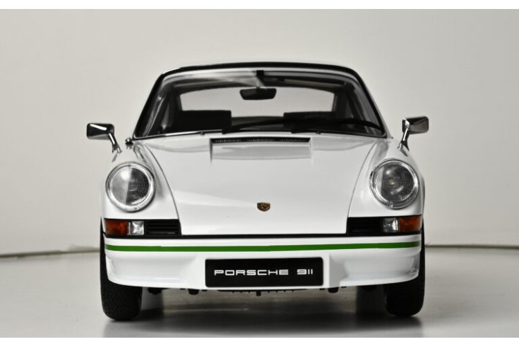 1:8 IXO Collections 018 Porsche 911 Carrera RS 2.7 - Wit met Groen - Sportauto - Ixo018 4 - IXO018