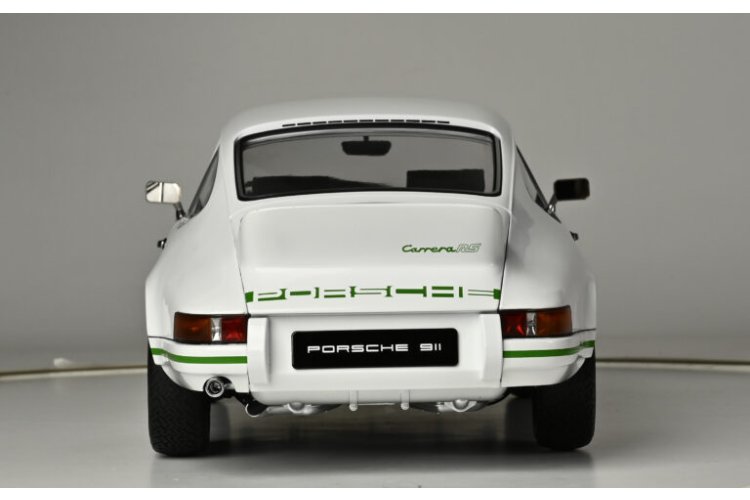 1:8 IXO Collections 018 Porsche 911 Carrera RS 2.7 - Wit met Groen - Sportauto - Ixo018 7 - IXO018