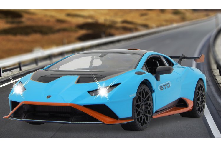 1:14 Jamara 402100 RC Auto - Lamborghini Hurac&aacute;n STO - Blauw - Handmatige Deuren - 2,4 GHz - Jam402100 18 - JAM402100