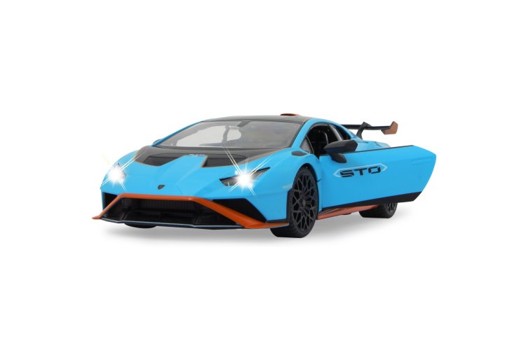 1:14 Jamara 402100 RC Auto - Lamborghini Hurac&aacute;n STO - Blauw - Handmatige Deuren - 2,4 GHz - Jam402100 7 - JAM402100