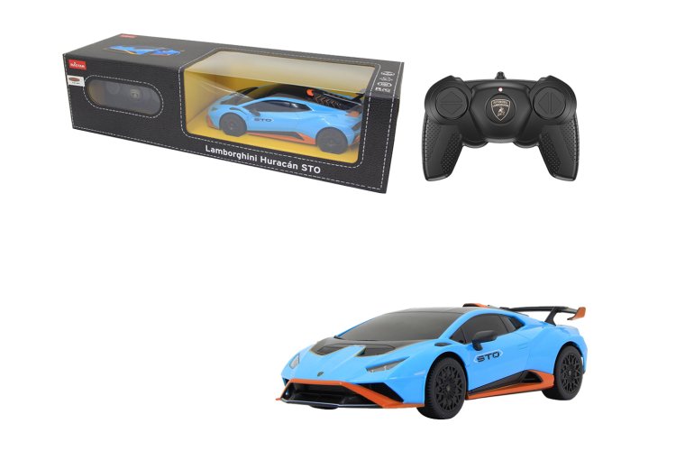 1:24 Jamara 402103 RC Auto - Lamborghini Hurac&aacute;n STO - Blauw - 2,4 GHz - Jam402103 1 - JAM402103