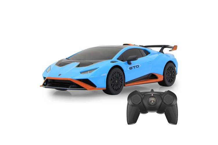 1:24 Jamara 402103 RC Auto - Lamborghini Hurac&aacute;n STO - Blauw - 2,4 GHz - Jam402103 4 - JAM402103