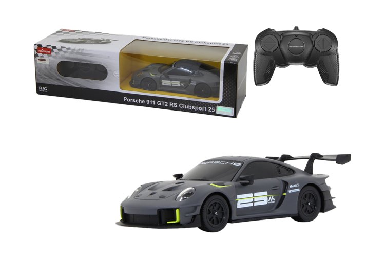 1:24 Jamara 402131 RC Auto - Porsche 911 GT2 RS Clubsport 25 - Grijs - 2,4 GHz - Jam402131 1 - JAM402131